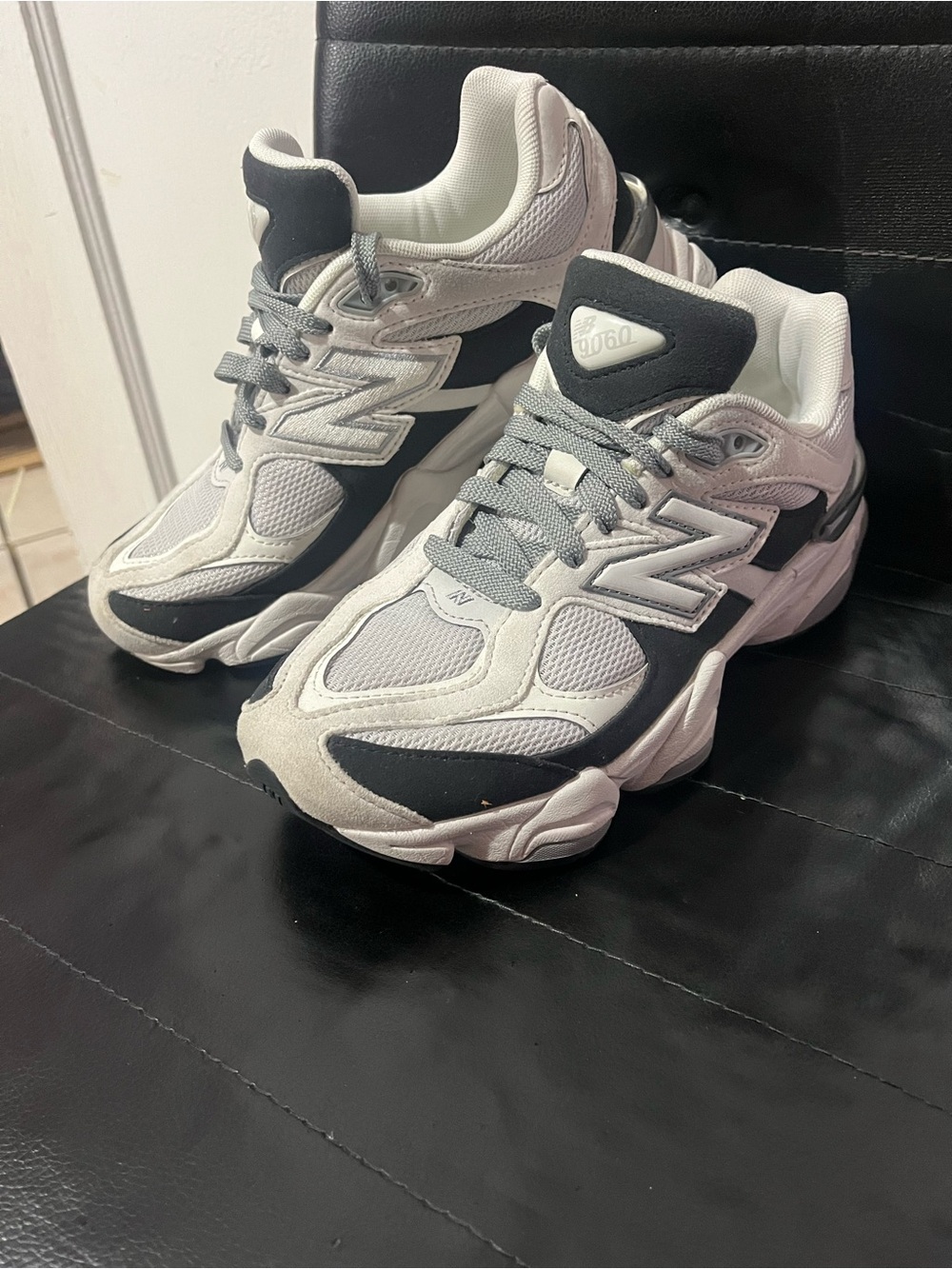 New Balance 9060 big Kids White and Black